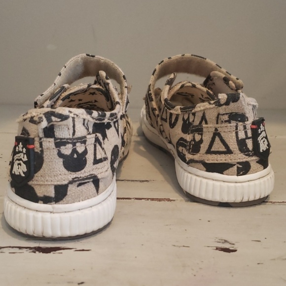 Tigerbear Republic canvas tan and black slip ons - Picture 6 of 8